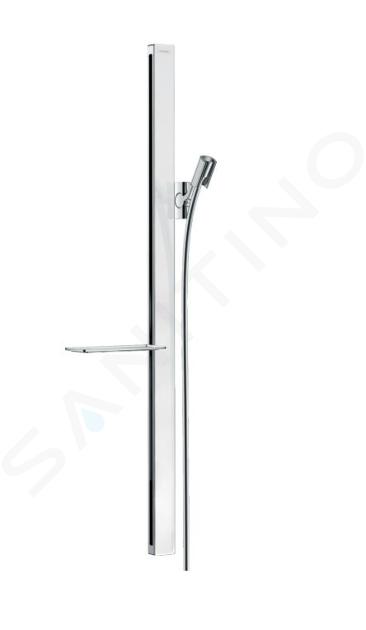 Hansgrohe Unica'E - Duschstange 900 mm, mit Duschschlauch, weiß / verchromt 27640400