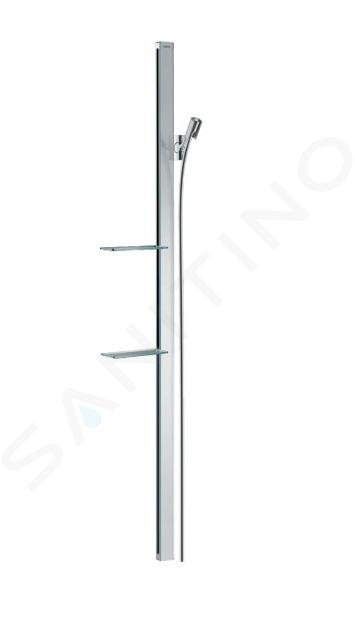 Hansgrohe Unica'E - Barre de douche 1500 mm avec flexible de douche, chrome 27645000