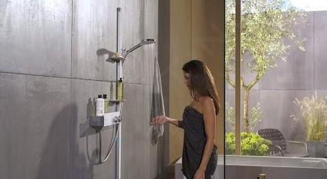 hansgrohe Set asta doccia: Raindance Select S, Set doccia 120 3jet  PowderRain con asta doccia 90 cm, Cod.art. 27667000