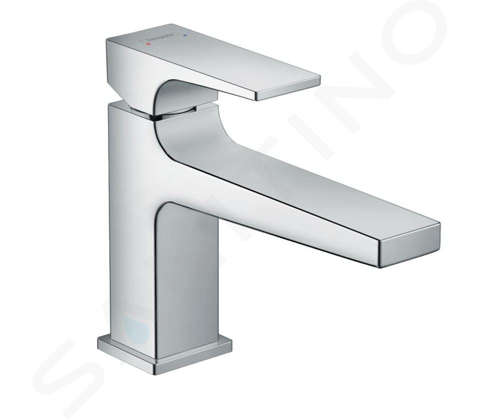 Hansgrohe Metropol - Waschtisch Einhebelmischer 100 mit Ablaufgarnitur Push-Open, verchromt 32502000