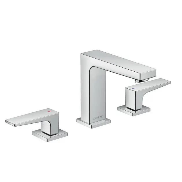 Levně Hansgrohe Metropol - Umyvadlová baterie s výpustí Push-Open, 3-otvorová instalace, chrom 32514000