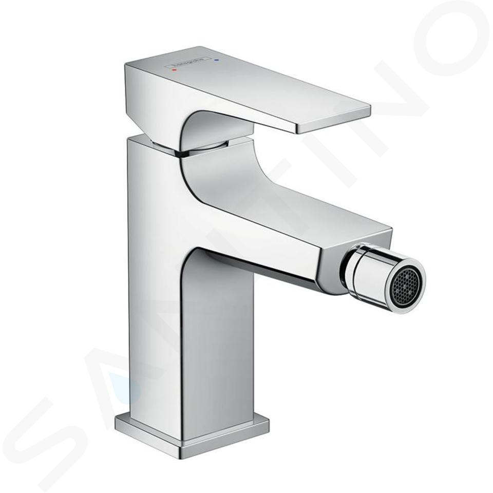 Hansgrohe Metropol - Baterie bideu monocomandă cu set de scurgere Push-Open, crom 32520000