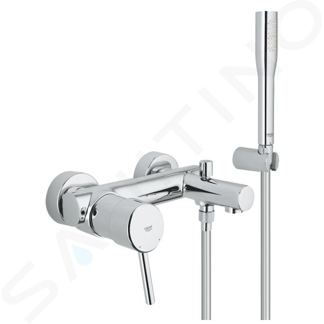 Grohe Concetto - Bateria wannowa z akcesoriami, chrom 32212001