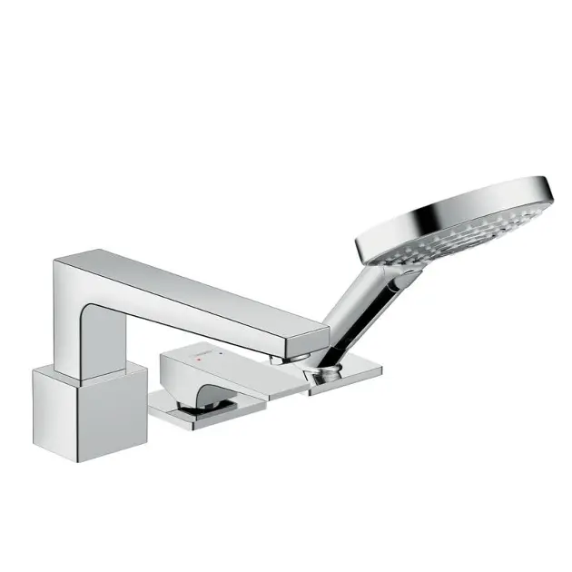 Hansgrohe Metropol - Mitigeur pour montage sur bord de baignoire, installation 3 trous, chrome 32551000