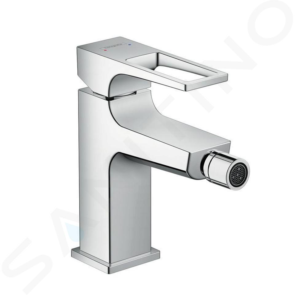 Hansgrohe Metropol - Bidet-Eihebelmischer mit Ablaufgarnitur Push-Open, verchromt 74520000