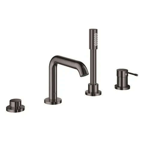 Grohe Essence - Mitigeur pour montage sur bord de baignoire, installation 4 trous, graphite foncé 19578A01