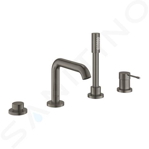 Grohe Essence - 4-otworowa bateria na brzegu wanny,  Brushed Hard Graphite 19578AL1