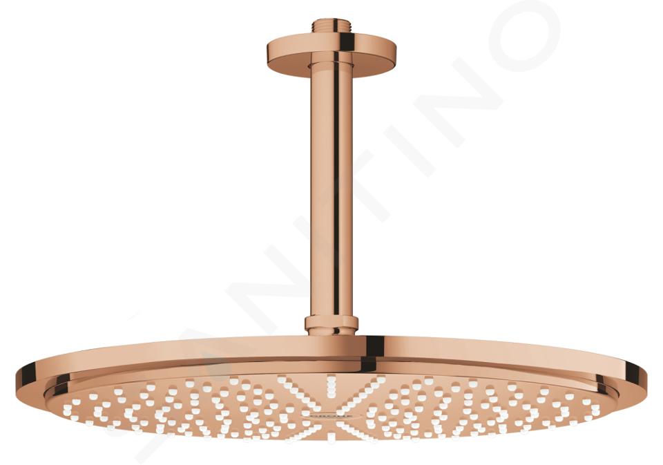 Grohe Rainshower Cosmopolitan - Soffione doccia 310, braccio doccia 142 mm, getto singolo, Warm Sunset 26067DA0