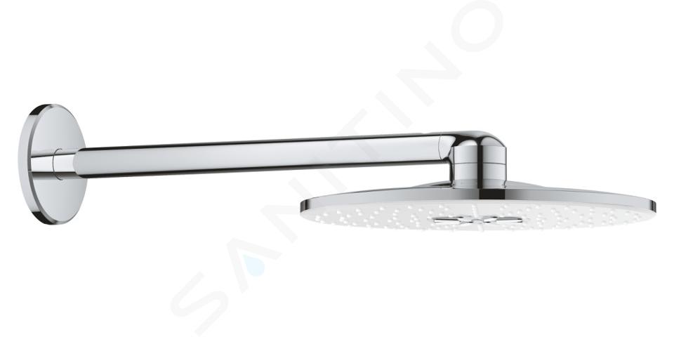 Grohe Rainshower SmartActive - Pălăria de duș 310, braț de duș 430 mm, 2 jeturi, alb 26475LS0