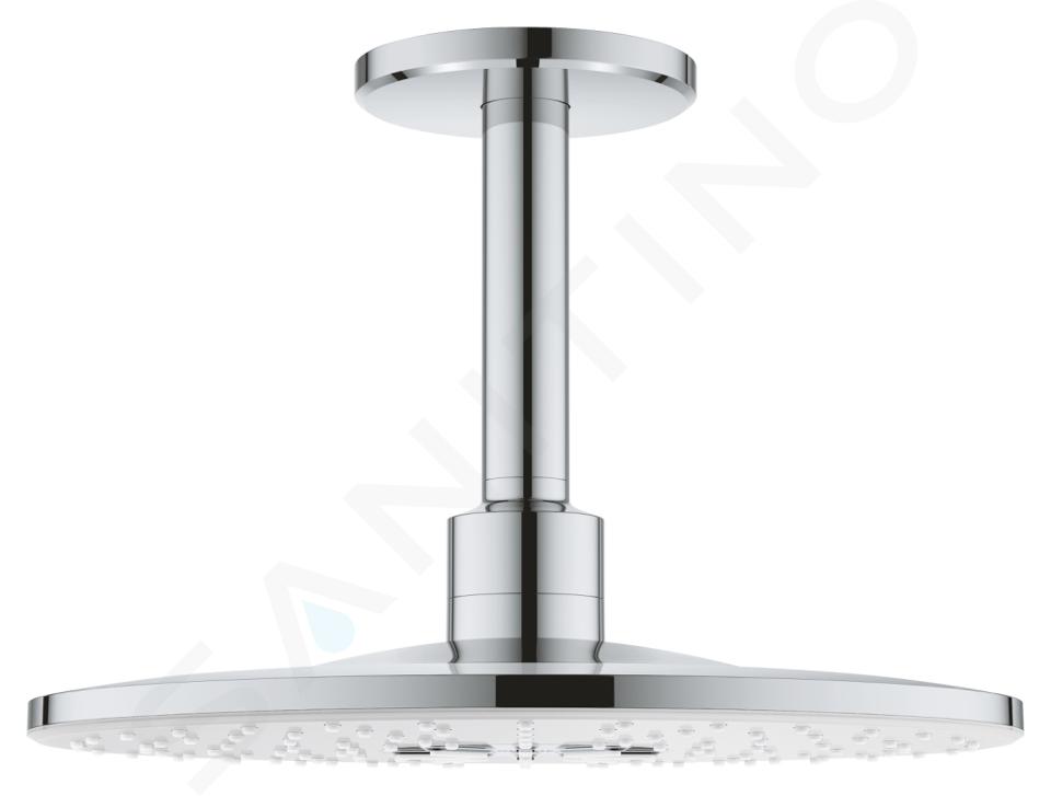 Grohe Rainshower SmartActive - Prysznic górny  310, ramię prysznicowe 14 cm, 2 strumienie,  księżycowy biały 26477LS0