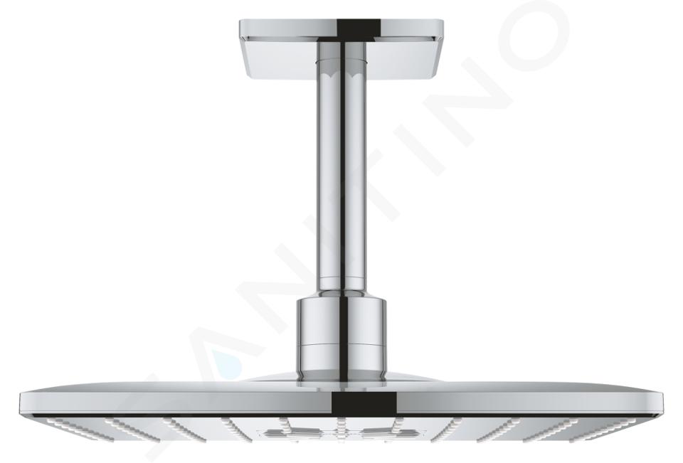 Grohe Rainshower SmartActive Cube - Rociador de ducha 310, brazo de ducha 142 mm, 2 chorros, cromo 26481000