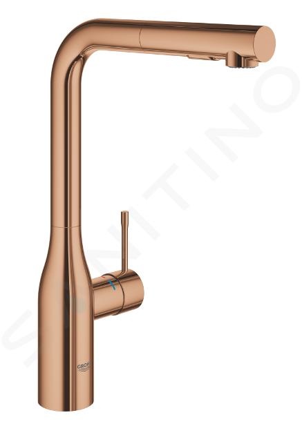 Grohe Essence - Keukenkraan met uittrekbare sproeikop, Warm Sunset 30270DA0