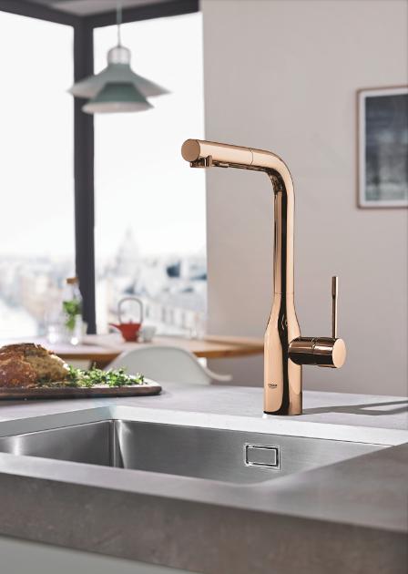 Grohe Essence New mitigeur d'évier à douchette extractible 30270A00 noir