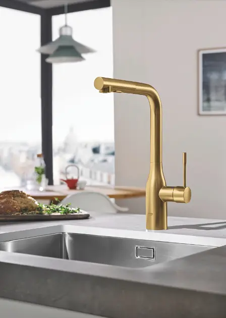 Mitigeur cuisine Grohe Essence 30270000 chromé, avec douchette extractible