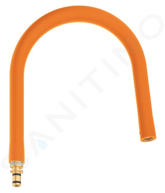 Grifo de Cocina de manguera de silicona Flexible 360º. Naranja