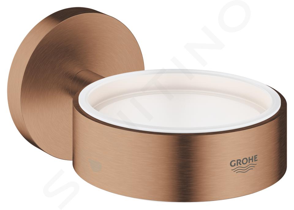 Grohe Essentials - Držák skleničky/mýdelníku, kartáčovaný Warm Sunset 40369DL1