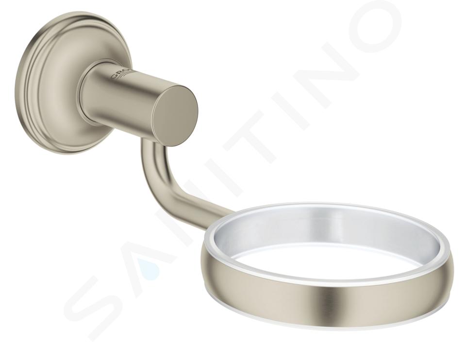 Grohe Essentials Authentic - Uchwyt do szklanki/mydelniczki, Brushed Nickel 40652EN1