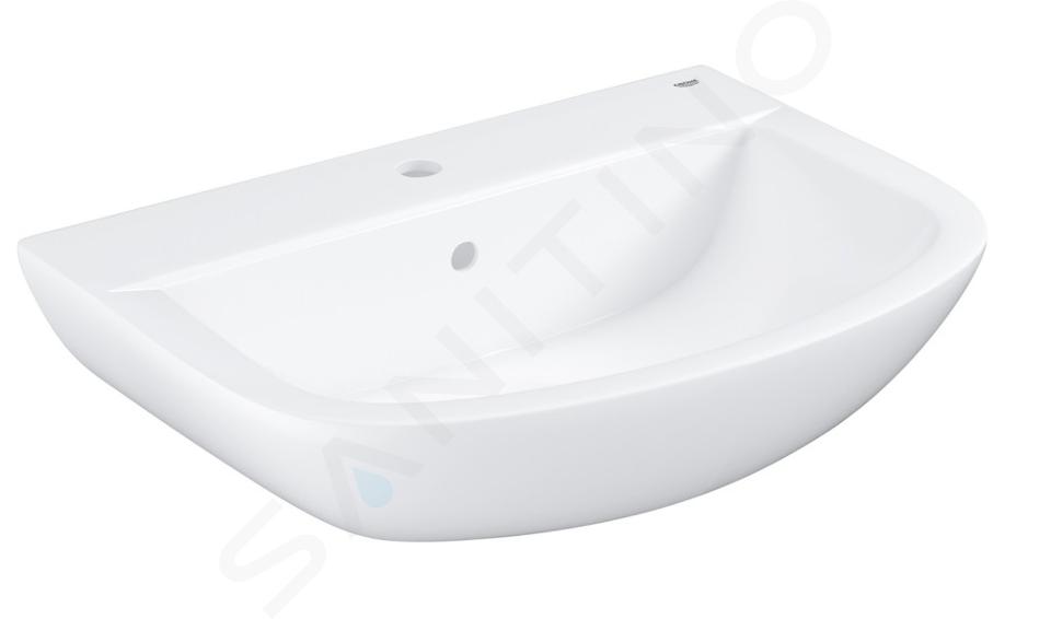 Grohe Bau Ceramic - Lavabo 646x468 mm, avec un trou pour mitigeur, blanc alpin 39420000