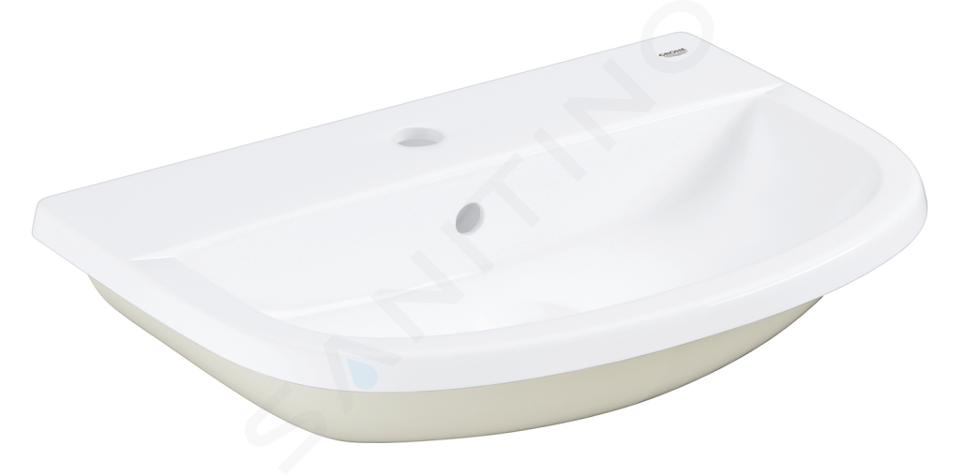 Grohe Bau Ceramic - Lavoar încastrat 56x40 cm, cu preaplin, orificiu pentru baterie, alb alpin 39422000