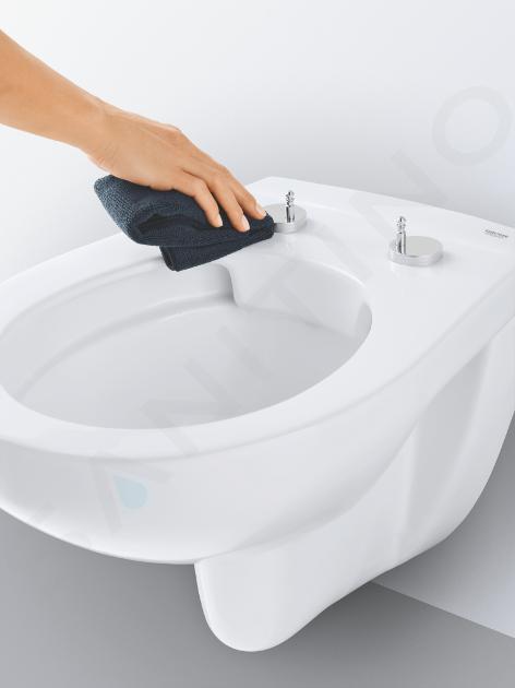 Grohe Euro Ceramic - Conjunto de inodoro completo, cisterna y asiento  softclose, rimless, Triple Vortex, PureGuard, blanco alpino 3946200H