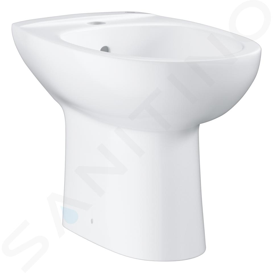 Grohe Bau Ceramic - Stojící bidet s přepadem, alpská bílá 39432000