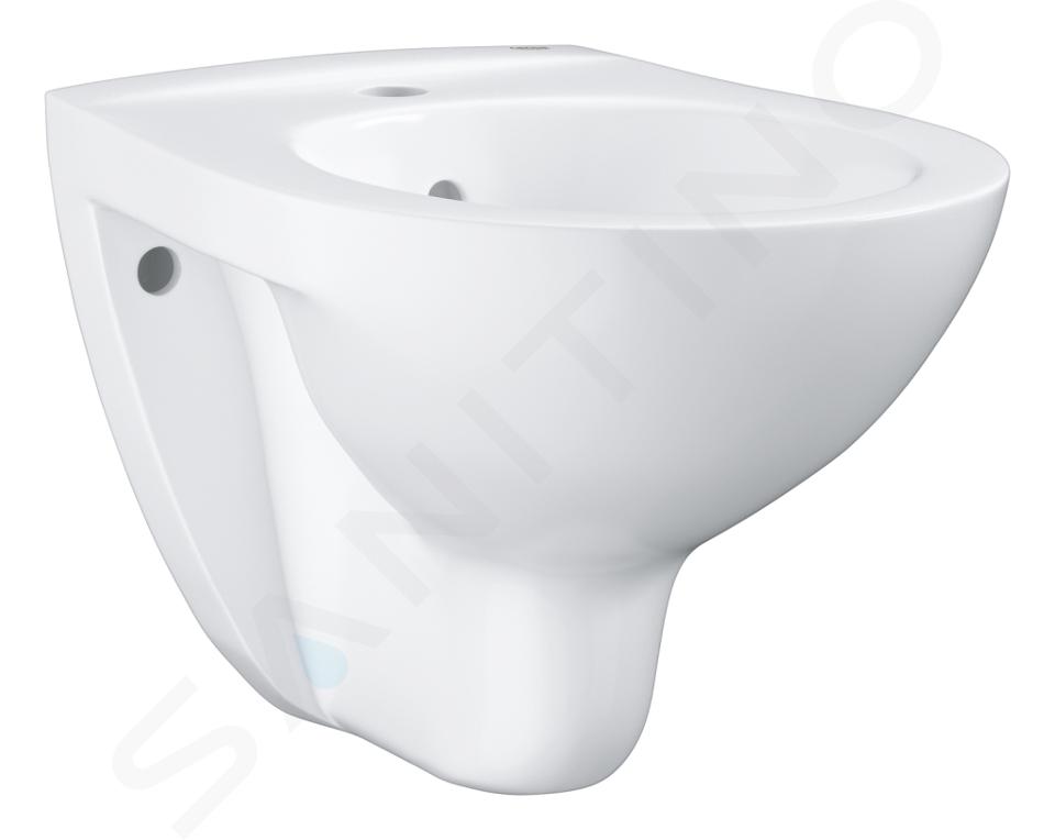 Grohe Bau Ceramic - Bidet wiszący z przelewem, biel alpejska 39433000