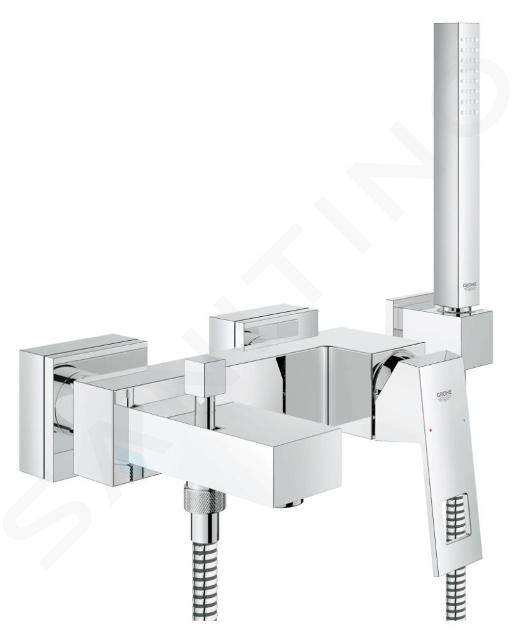 Grohe Eurocube - Baterie cadă cu accesorii, crom 23141000