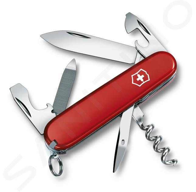 VICTORINOX - Stredný vreckový nôž, 13 funkcií, červená 0.3803