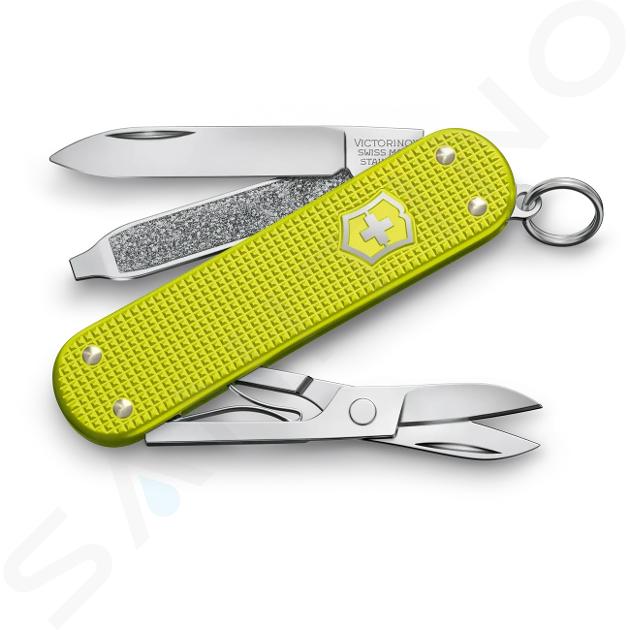 VICTORINOX - Malý vreckový nôž, 5 funkcií, žltá 0.6221.L23