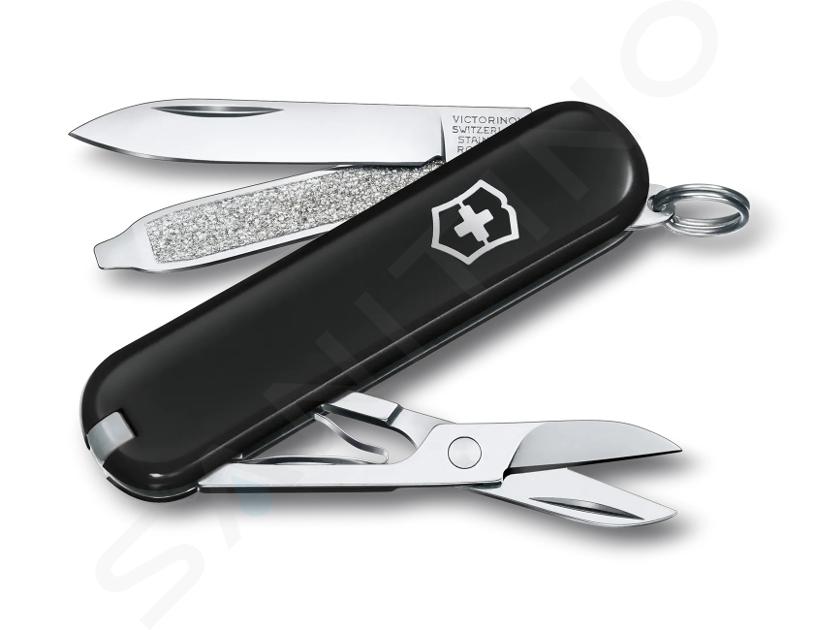 VICTORINOX - Malý kapesní nůž, 7 funkcí, černá 0.6223.3G