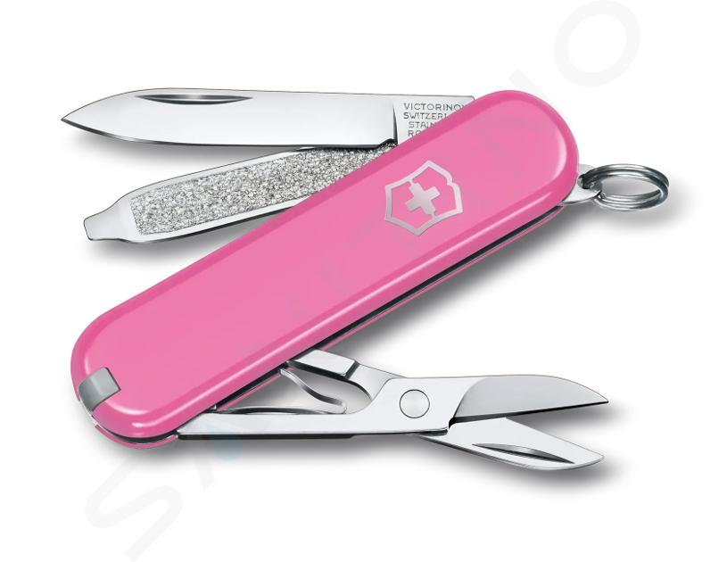 VICTORINOX - Malý kapesní nůž, 7 funkcí, růžová 0.6223.51G