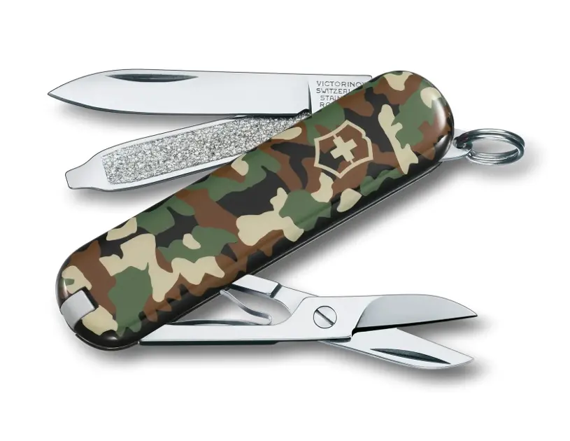 VICTORINOX - Taschenmesser klein, 7 Funktionen, Camouflage 0.6223.94