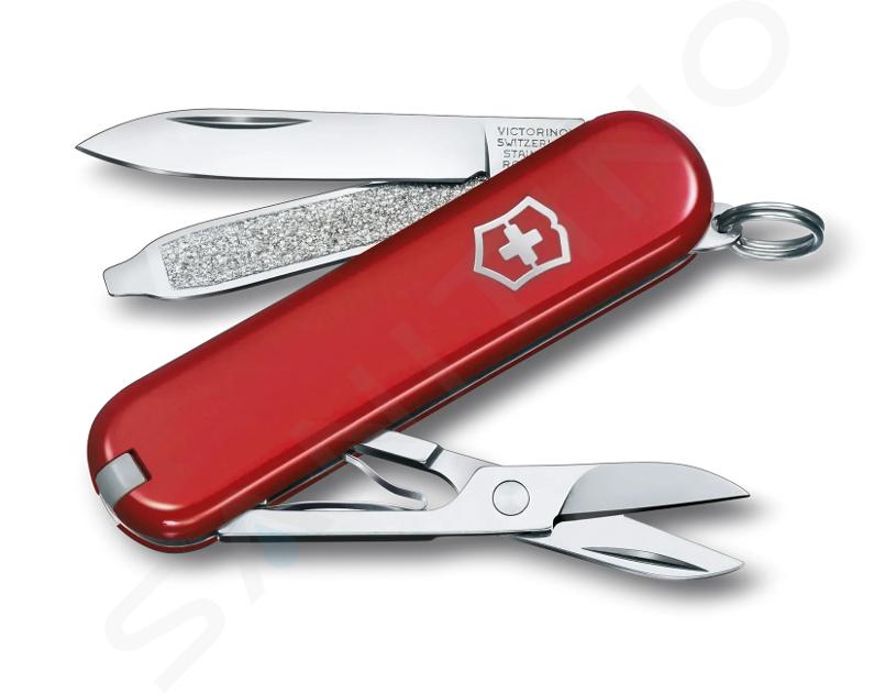 VICTORINOX - Malý kapesní nůž, 7 funkcí, červená 0.6223.G