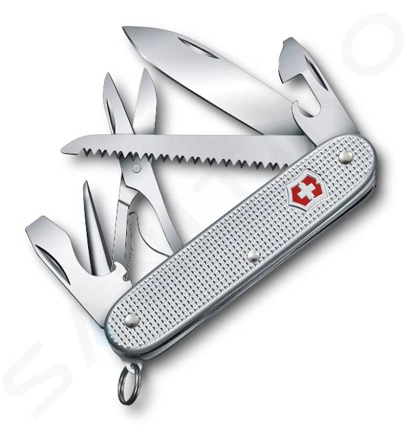 VICTORINOX - Stredný vreckový nôž, 10 funkcií, strieborná 0.8271.26