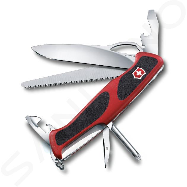 VICTORINOX - Veľký vreckový nôž, 12 funkcií, červená 0.9663.MC