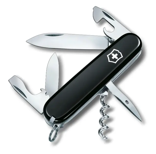 VICTORINOX - Střední kapesní nůž, 12 funkcí, černá 1.3603.3