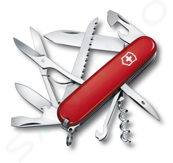 VICTORINOX - Stredný vreckový nôž, 15 funkcií, červená 1.3713