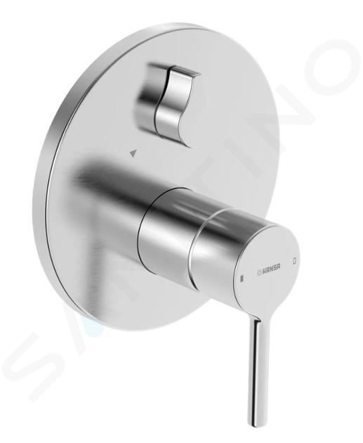 Hansa Vantis - Grifo empotrado, para 2 aparatos, acero cepillado 8260906780