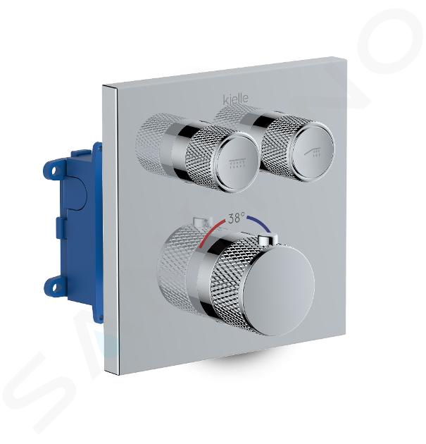 kielle Arkas I - Thermostatische inbouwkraan, met inbouwdeel, voor 2 functies, chroom 10611210