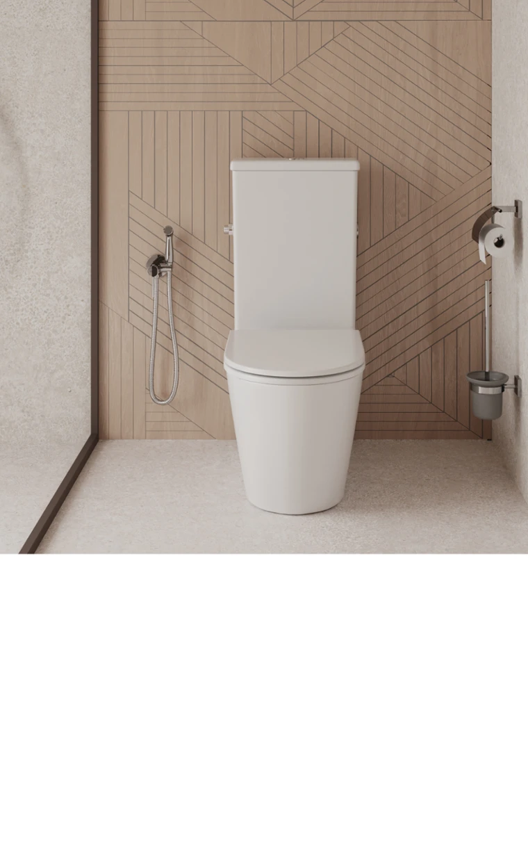 kielle Oudee - WC kombi set s nádržkou a sedátkem softclose, Vortex, bílá 30202000