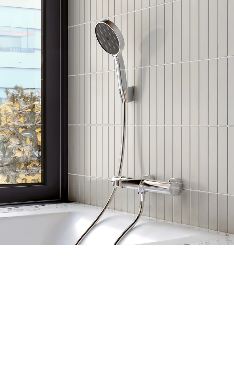 kielle Oudee - Termostatická vaňová batéria, chróm 10602100