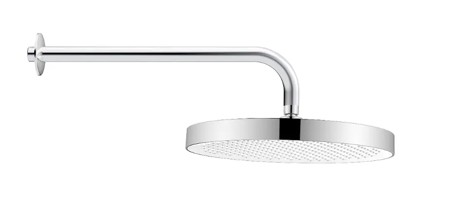 kielle Oudee - Pălărie de duș 320, braț de duș 350 mm, crom/alb 20102SE90