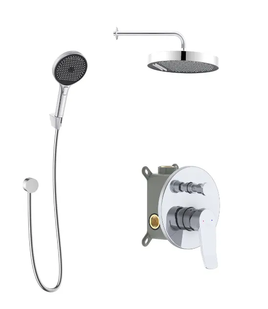 kielle Nefia - Rejtett csaptelep 2 készülékhez, tartozékokkal és testtel, króm 20627SP20