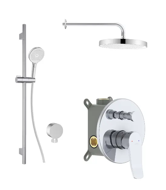 kielle Nefia - Rejtett csaptelep 2 készülékhez, tartozékokkal és testtel, króm 20627SP40