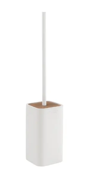 Levně Sapho Gedy Ninfea - WC štětka na postavení, bílá/bambus 133302