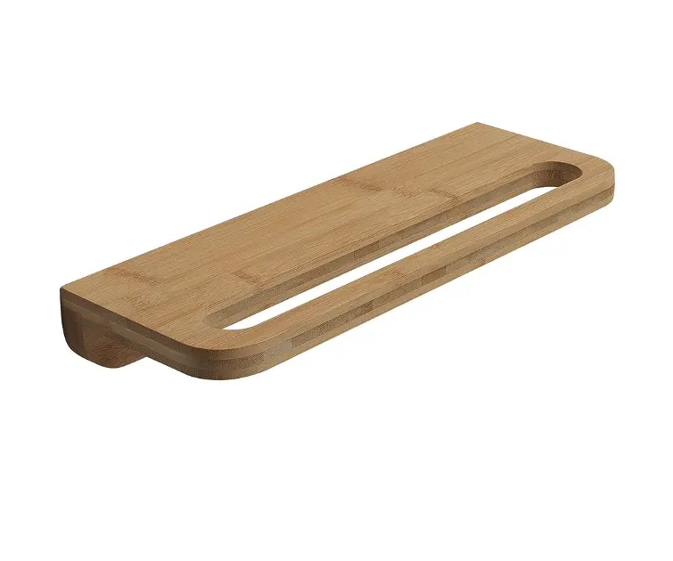 E-shop Sapho Gedy Bamboom - Polička Himalaya s držiakom uterákov 40x15 cm, bambus HY19