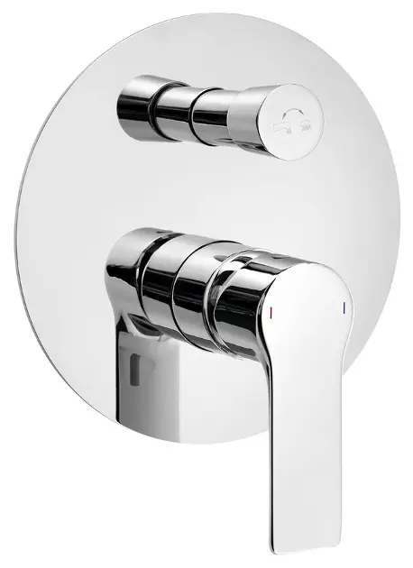 Levně Sapho Pax - Sprchová baterie pod omítku, pro 2 spotřebiče, chrom XA62