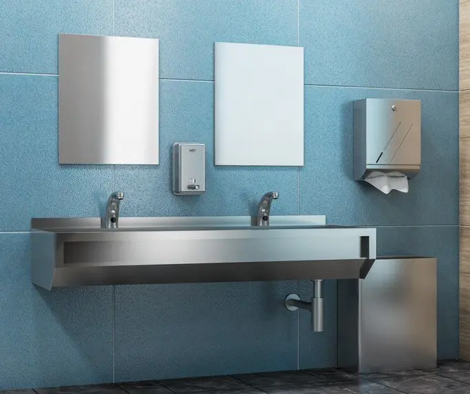 Sanela - Oglindă inox 60x40 cm, antivandal SLZN 30F | Sanitino.ro