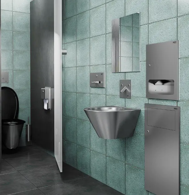 Sanela - Oglindă inox 60x40 cm, antivandal SLZN 30F | Sanitino.ro