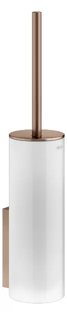 Keuco Edition 400 - WC štětka s držákem, matné sklo/kartáčované růžové zlato 11564299000